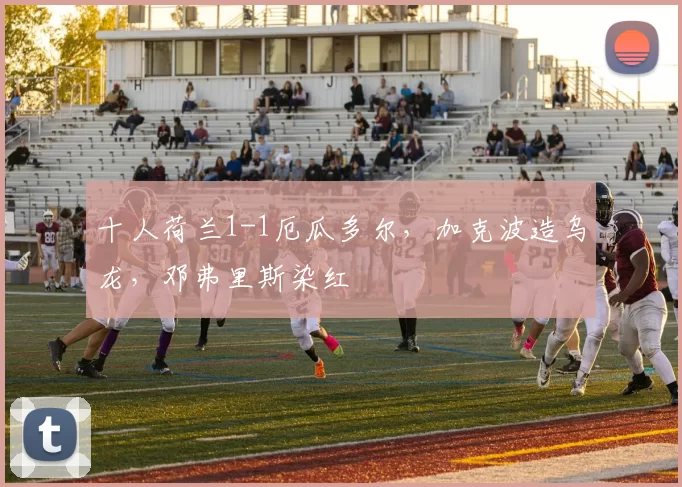 十人荷兰1-1厄瓜多尔，加克波造乌龙，邓弗里斯染红